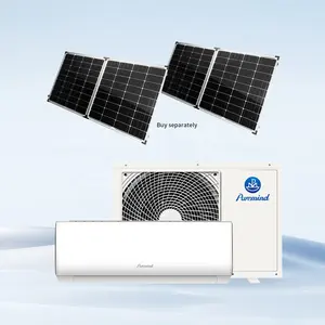 Ar Condicionado Solar em Grade 24V 48V, Smart APP, para uso doméstico, com energia solar, 12000Btu, 18000Btu, novidade de 2024