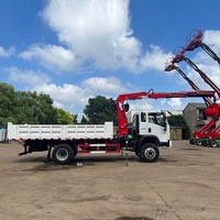 Grue de levage articulée montée sur camion HAOY 4 tonnes avec télécommande pour l'entretien des lampadaires
