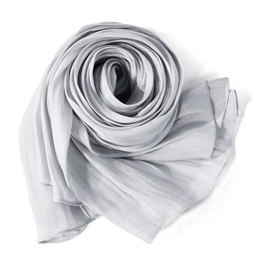 Nuevos Turbantes Suaves y Lisos para Mujer, Pañuelos con Sensación de Seda Brillante, Hijab de Crepé Arrugado, Chal Brillante Liso, Pañuelo Musulmán para Mujer - Product Image 5