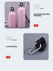 Design Wholesale Customized Logo 400ml 500ml 600ml 750ml 1000ml Aluminum Cycling Water Bottes Sublimation Aluminum Water Bottles - Product Image 3