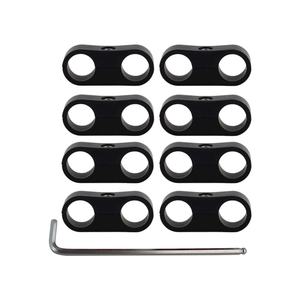 Cnc Auto Repuestos Piezas personalizadas Maquinaria Línea de combustible de aluminio Abrazadera separadora de manguera de montaje con 6AN - Product Image 2