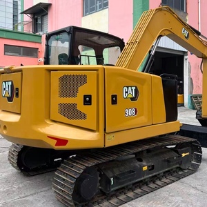 Excavadora de cadenas Caterpillar 308 usada, sistema hidráulico original, pocas horas de trabajo, para construcción municipal - Product Image 1