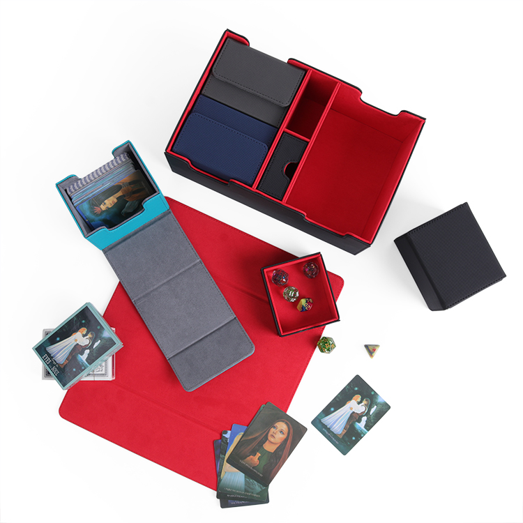 Оптовая продажа с фабрики 600 + коробка для хранения Карт Yugioh из искусственной кожи с магнитной застежкой