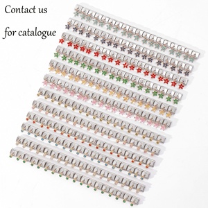 Pulsera italiana de acero inoxidable dorado con 18 módulos y eslabones con gancho, venta al por mayor - Product Image 4