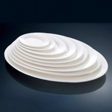 Plato Ovalado de Cerámica Blanca para Pescado, Porcelana para Uso en Restaurantes y Hoteles 1250 - Product Image 1