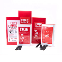 Couverture anti-feu d'urgence en fibre de verre enduite de silicone 1 m x 1 m, épaisseur 0,40 mm, pour la lutte contre les incendies à la maison et en cuisine