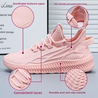 Baskets en maille respirantes et légères à lacets de haute qualité 2025 pour femmes – Idéales pour le sport et la course estivale, parfaites pour les étudiantes
