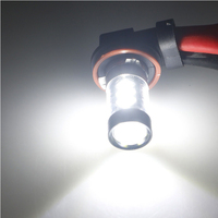 Phares antibrouillard led pour voiture, lumière Super brillante, H8 H9 H11 80W 16SMD, livraison gratuite