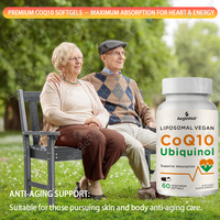 AegleWell Liposoma CoQ10 Ubiquinol Gélules Molles Absorption Supérieure Santé Cardiaque Soutien Énergétique Cellulaire Sans OGM Sans Gluten Adulte