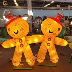 Moderno elegante filo di ferro natale slitta decorazione lanterna per il giardino di natale sentieri - Product Image 6