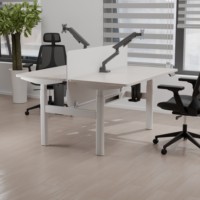 Bureau électrique ergonomique moderne PRORIALS réglable en hauteur pour l'étude ou le travail sur ordinateur, poste de travail pour usage au bureau