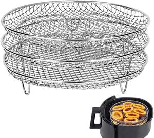 Freidora de aire Tres estantes apilables para Gowise Phillips USA Cozyna <span class=keywords><strong>Air</strong></span> <span class=keywords><strong>Fryer</strong></span>,<span class=keywords><strong>Air</strong></span> <span class=keywords><strong>Fryer</strong></span> Rack - Product Image 1