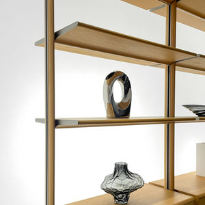 Libreria Moderna Minimalista di Lusso Modulare Personalizzabile con Struttura in Metallo e Alluminio con Sistema di Illuminazione per Soggiorno e Ufficio - Product Image 3