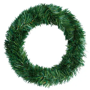 Kerst Slinger Decoratieve Eco-Vriendelijke Groene Kunstmatige Kerstboom Rotan Banner Decoratie Voor Diy Fabriek Hete Verkoop