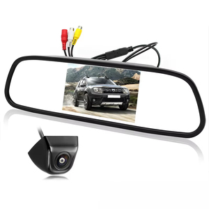 شاشة مرآة سيارة GreenYi مقاس 5 بوصات عالية الدقة مع كاميرا خلفية للسيارة بزاوية 170 درجة ورؤية ليلية فائقة الوضوح - Product Image 1