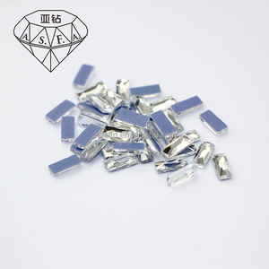 ASFA02 Strass thermocollants en forme de grille, 3*7 MM, pour machine à thermocoller, pour la décoration de vêtements en cristal thermocollant - Product Image 1