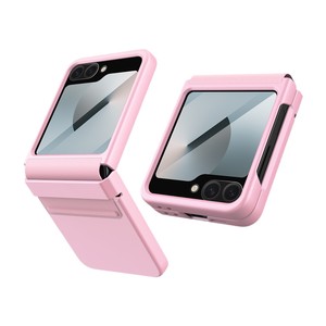 เหมาะสำหรับการขายข้ามพรมแดน: เคสหนังพับได้สำหรับ Samsung Z Flip 6 หน้าจอใหญ่ สีพื้น สไตล์ธุรกิจ - Product Image 5