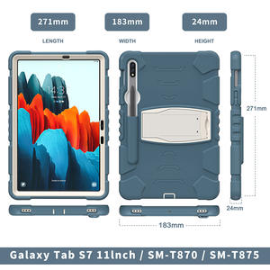 ฝาครอบซิลิโคนป้องกันสำหรับเด็ก,เคสแท็บเล็ต Samsung Galaxy <span class=keywords><strong>S7</strong></span>พร้อมที่ใส่ปากกา SM-T870/T875กันกระแทกทนทาน - Product Image 2