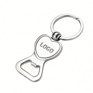 WSY728 Wholesale Factory Custom Logo Zinc Alloy Key Chain Blank <b>Bottle</b> Opener Metal Keychains - Product Image 1