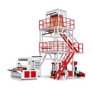 Hongtong Neuwertige Automatische 2-Schnecken-Zweischicht-ABA-PE-Folienblasmaschine für LDPE HDPE LLDPE Kunststoff- und Schrumpffolie - Product Image 1