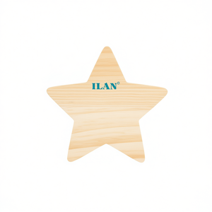 Base a Stella in Legno Ilan 15cm Spessore 5mm per Decorazioni Artigianali - Product Image 1