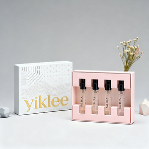 Caja de Embalaje Personalizada con Cinta Dorada para Muestras de Perfume, Kit de Descubrimiento de Perfumes con 5 Aromas Variados - Product Image 2