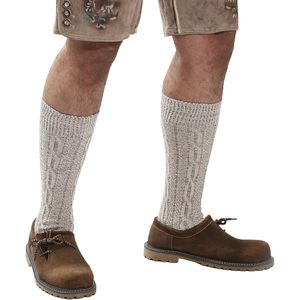 Chaussettes hautes personnalisées pour hommes, style Trachten, pour l'Oktoberfest et les célébrations bavaroises, mélange de laine marron - Product Image 6