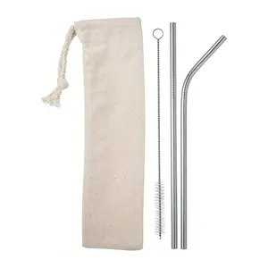 Set di cannucce riutilizzabili, gadget ecologici - Product Image 1