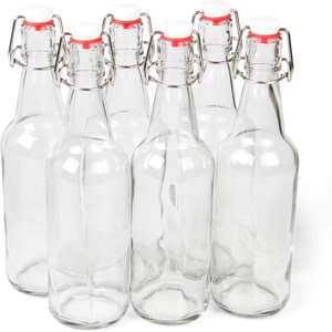 Vente en gros Ez Swing Bouteille en <span class=keywords><strong>verre</strong></span> 250ml 500ml 750ml 1000ml 1L Vide Transparent Kombucha <span class=keywords><strong>Verre</strong></span> Swing Top Bouteille - Product Image 1