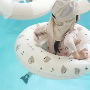 حلقة سباحة سميكة للأطفال بتصميم من الأشكال الأنيقة حلقات أنبوبية كبيرة قابلة للنفخ للسباحة في حمامات السباحة