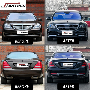Kit de carrosserie de conversion de modification automobile pour Benz <span class=keywords><strong>Classe</strong></span> <span class=keywords><strong>S</strong></span> W221 2007 2008 2009 <span class=keywords><strong>2010</strong></span> 2011 à style Maybach W222 Pare-chocs avant arrière - Product Image 2