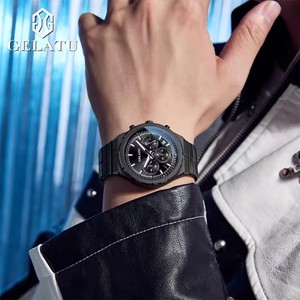Reloj de lujo GELATU con esfera clásica, resistente al agua, luminoso, de cuarzo para hombre, moderno, original, de marca, a la moda. - Product Image 2