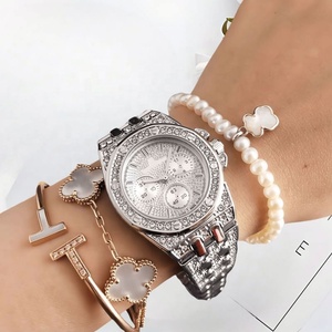 Reloj de cuarzo cronógrafo de dibujos animados para mujer, de aleación, estilo empresarial, con correa de acero inoxidable - Product Image 6