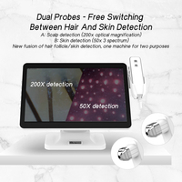 Meiboyi M18S OEM/ODM commande en gros analyseur de cuir chevelu de 14.1 pouces avec écran tactile Scanner de cheveux de bureau usage domestique Salon Instrument de beauté