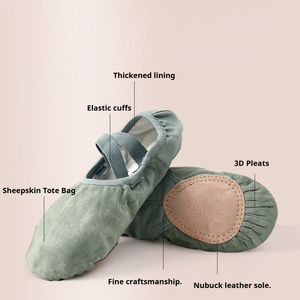 Zapatillas de Ballet Stelle para Niñas, Zapatillas de Ballet para Niñas Pequeñas, Forro de Algodón Suave, <span class=keywords><strong>Zapatos</strong></span> de Baile con Logotipo Personalizado para Niñas Pequeñas y Grandes - Product Image 3