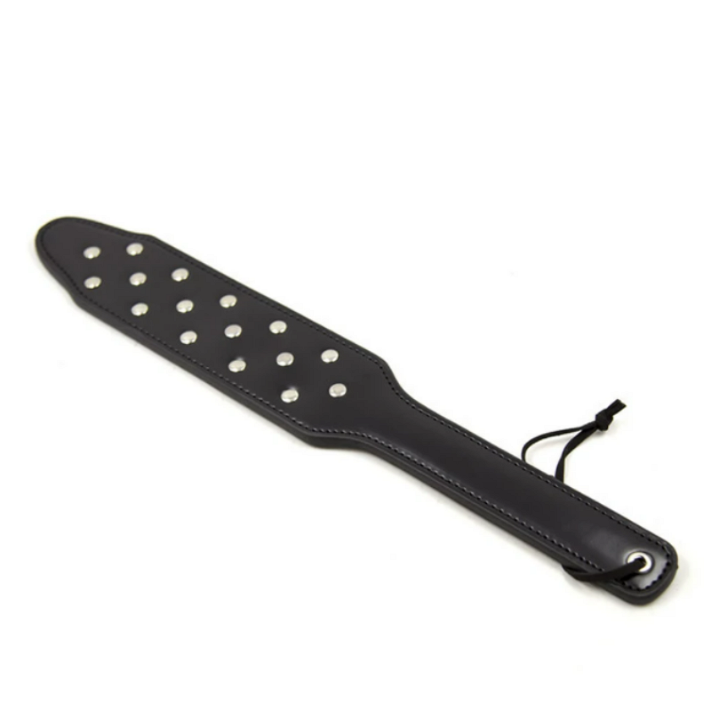 Studded Faux Leather Paddles Whip for