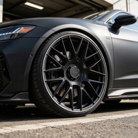 Jantes forgées de course en satin noir de 18, 19 et 20 pouces pour Ford Mustang Shelby GT500 Camaro ZL1 Challenger 5x114.3 5x120