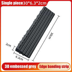 Perfil de Plástico PP Gris de 30*6.3*2cm para Unir Losetas de Suelo - Product Image 4