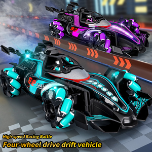 Voiture télécommandée pour enfants, <span class=keywords><strong>Formule</strong></span> FI, avec fonction de pulvérisation, cascade, télécommande, double commande, quatre roues motrices, jouet de course à la dérive - Product Image 6