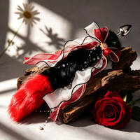 Jouets sexuels érotiques pour adultes SM, plug anal en métal avec queue de renard en fourrure, plug anal avec papillon