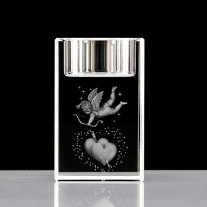 Di vendita superiore del prodotto di vetro supporti di candela di cristallo con <span class=keywords><strong>souvenir</strong></span> di nozze - Product Image 6