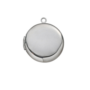 <span class=keywords><strong>Caja</strong></span> Redonda <span class=keywords><strong>de</strong></span> Acero Inoxidable 316 para Fotos, Elegancia Retro, Recuerdo para Parejas, Colgante DIY Abrible, Venta al por Mayor - Product Image 5