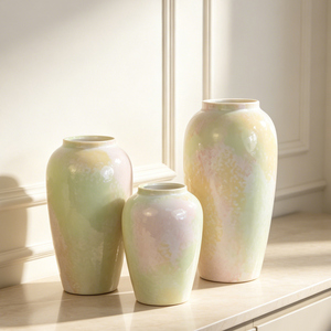 <span class=keywords><strong>Vaso</strong></span> da <span class=keywords><strong>Fiori</strong></span> in Porcellana Rustica Anticata, Decorazione <span class=keywords><strong>per</strong></span> la Casa, <span class=keywords><strong>Vaso</strong></span> da Terra in Ceramica Vintage Terracotta Retrò <span class=keywords><strong>Grande</strong></span> <span class=keywords><strong>per</strong></span> Arredamento Domestico - Product Image 1