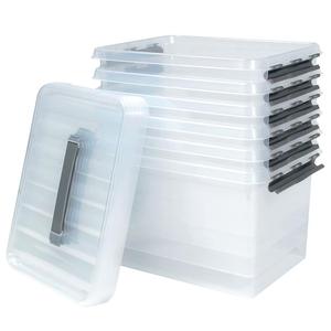 Etagenwagen avec 5 niveaux 1050x500x1880mm 4 roulettes pivotantes 2 avec frein équipé de 15 Clipboxen 22L capacité Shopping Trolley - Product Image 4