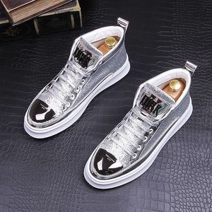 Men's New Fashion Suede High Top Platform <b>Sneakers</b> Casual Mid/High Top Cotton Midsole Cork Outsole Student - Product Image 1