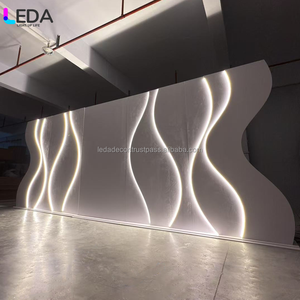 LEDA Panneau acrylique blanc élégant Présentoir fond rectangulaire Fond de scène de mariage Décoration de scène - Product Image 3