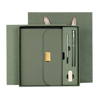 Nouvelle conception 2026 – Coffret cadeau de luxe en cuir PU avec logo personnalisé, comprenant un carnet de notes, un stylo et un agenda promotionnel pour entreprises
