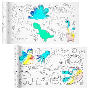 Kinder-Zeichen rolle Mal papierrolle für Kinder, Zeichen papierrolle DIY-Malerei Zeichnung Farbe Füll papier Graffiti-Schriftrolle - Product Image 1