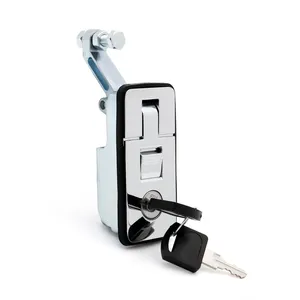 圧縮パネルラッチ フラットレバーラッチロック 電気キャビネットプレーンロック キャンピングトレーラードアロック 密閉レバーラッチ - Product Image 1