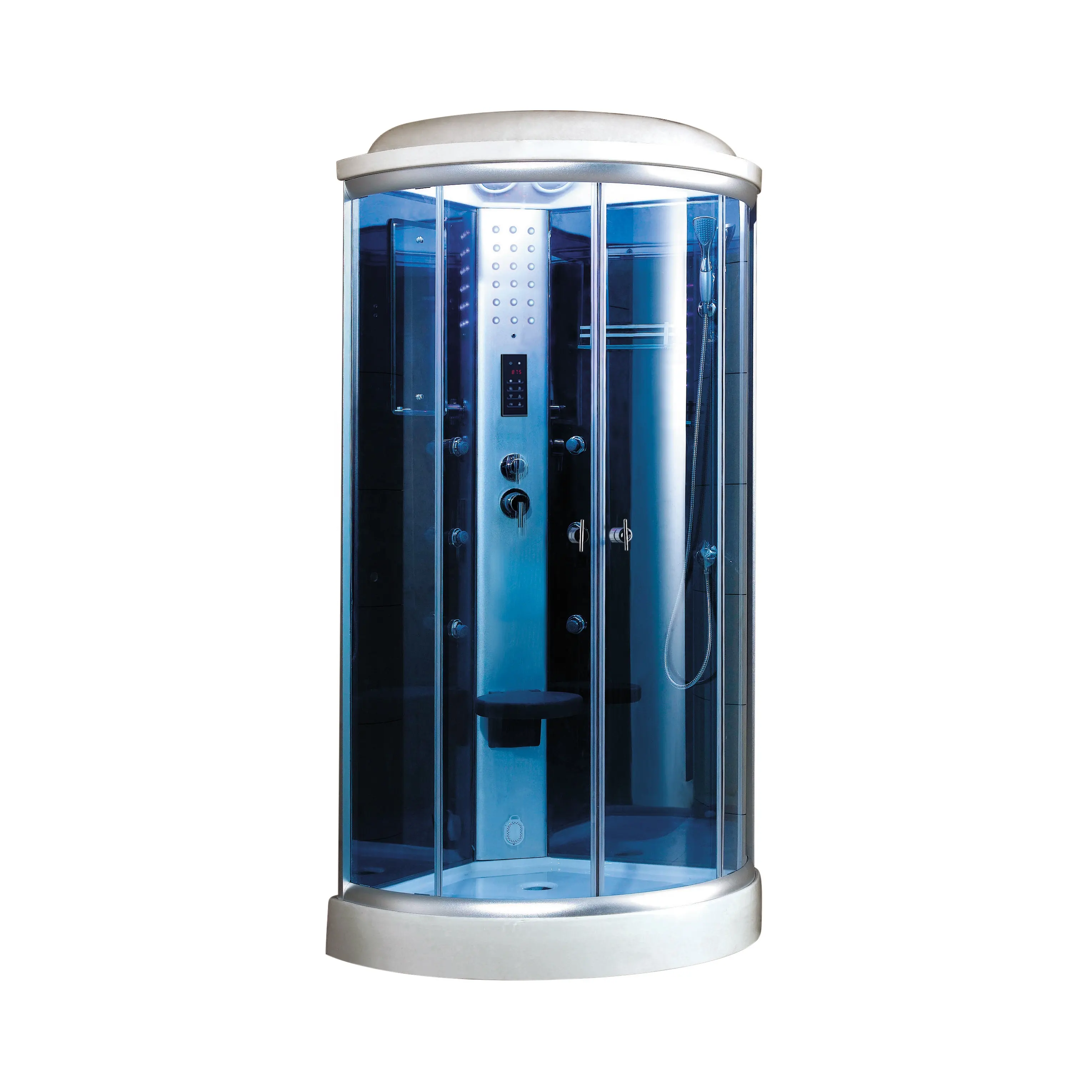 Cabina doccia a vapore per la casa con WS-9090K doccia moderna in vetro blu